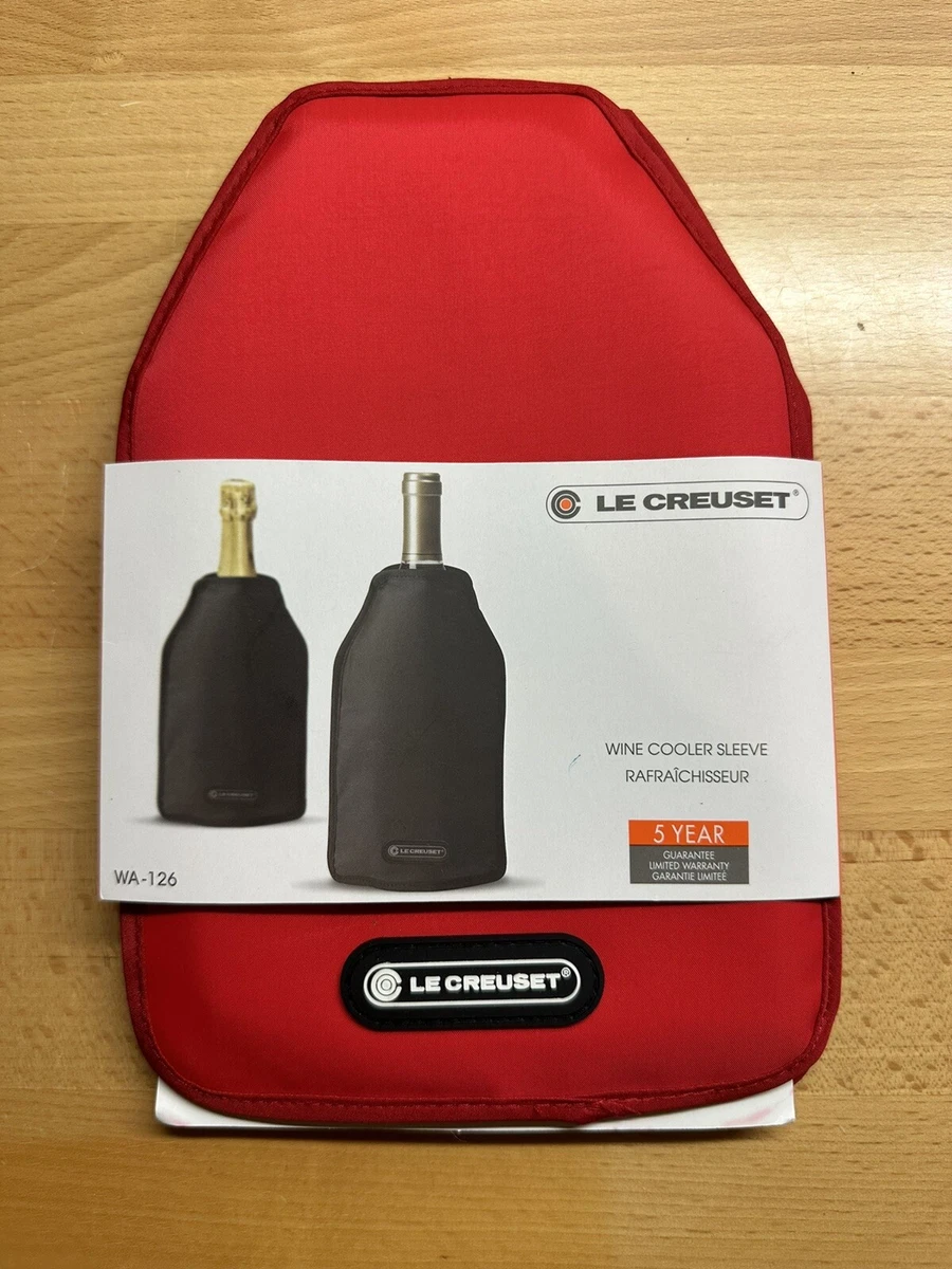 Le Creuset WINE RED Bottle COOLER SLEEVE Brand New eBay