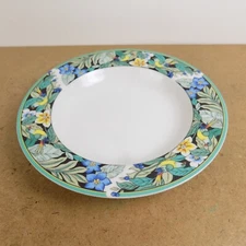 Woodmere Design Studios Paradiso 8.5" Rimmed Soup Bowl Tropical Birds Japan