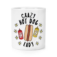 VerrüCkte Hot Dog Damen Stars Makeup Pinsel Bleistift Topf Fast Food Lustig Witz