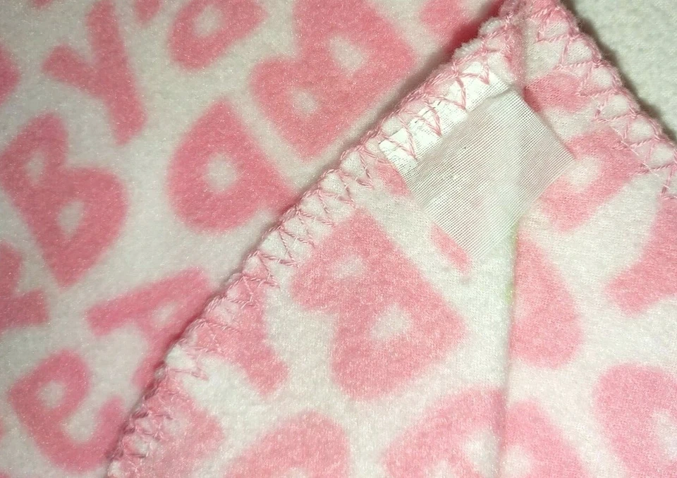 Manta polar Child Of Mine B A B Y letras rosa flor Lovey Carters bebé niña Foto 3 de 3