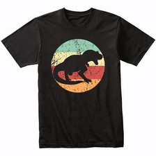 Tyrannosaurus Rex T Rex Silhouette Retro Dinosaur T-Shirt - Retro Colors