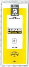 Scott/Prinz Pre-Cut Strips 265mm Long Stamp Mounts 265x59 #951 Black