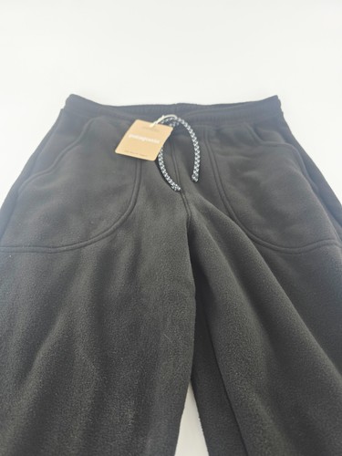 Patagonia Kids' Solid Regular Fit Micro D Fleece Joggers Black Size L Large L 12 - Picture 4 of 5