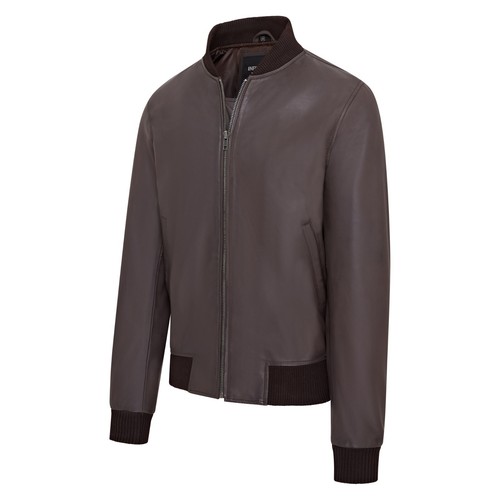Men's Varsity Leather Bomber Jacket Casual 100% Soft Lamb Nappa MA-1 - Picture 21 of 26