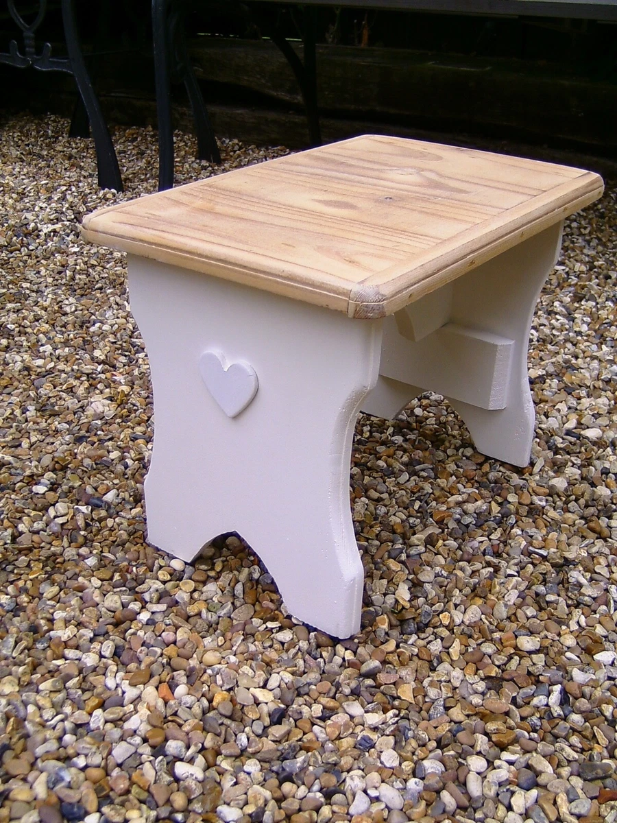 Wooden heart sale stool