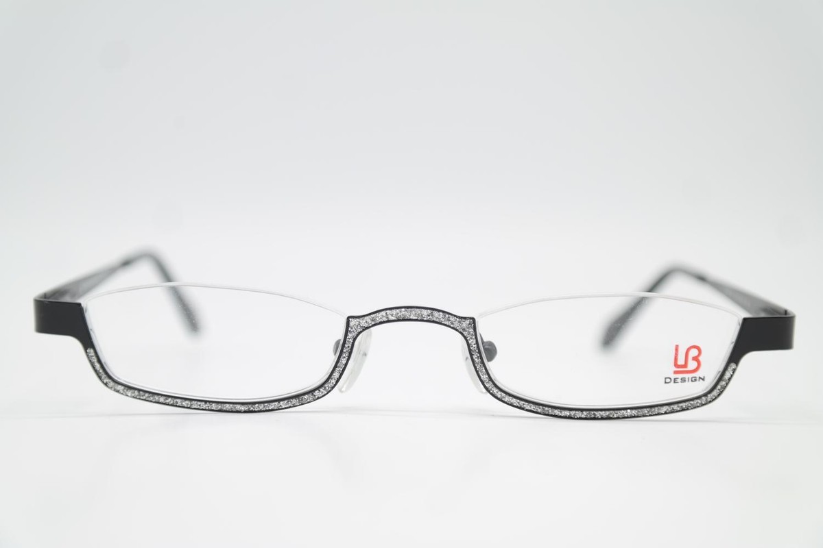 Lunettes LB Design 1043 - Monture Demi-cadre Argent Et Jaune - Neuf Sans étiquette