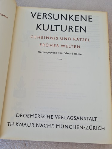 1963 German History Book -Versunkene Kulturen - Cultures Secrets of Early World - Imagen 13 de 24