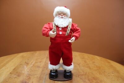 Animated Jingle Bell Rock Santa Dancing Christmas Figure Music in