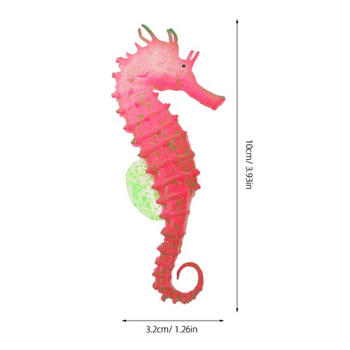 Künstliches Seepferdchen mit Glüheffekt für Aquarium-Aquarium-Ornament - Bild 8 von 12