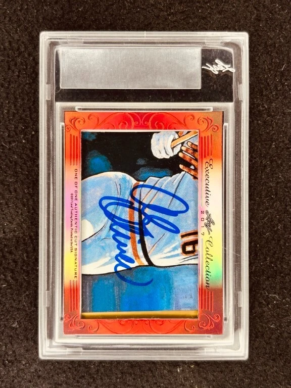 Willie Stargell & Al Oliver 2017 Leaf Masterpiece Cut Signature 1/1 JSA Pirates - Image 2 of 2