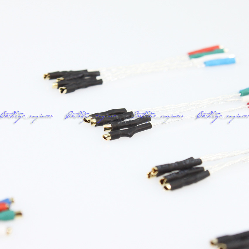 New50set/lot turntable 5N Pure Silver Litz lead wires fit 1.31.4