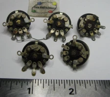 Assorted w Switch Miniature Thumb-wheel Potentiometer - Used Pulls Lot of 5