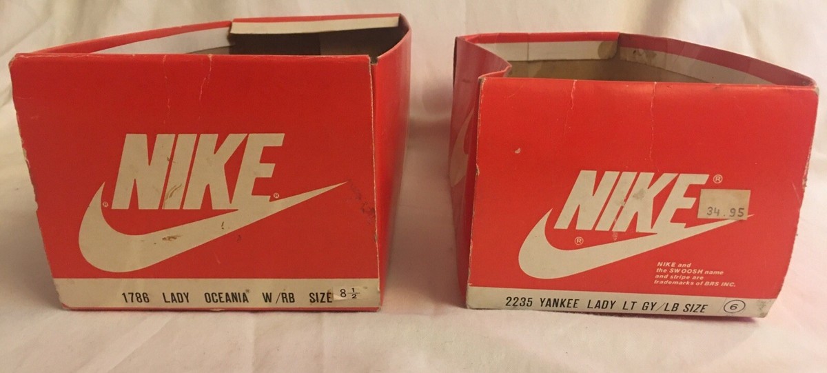 Vintage Nike Shoe Boxes Womens 1786 Lady Oceania 8 1/2 - 2235