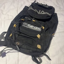 Vintage Senate Skate Travel Gear Backpack - Black Bookbag 90's Aggressive Blade
