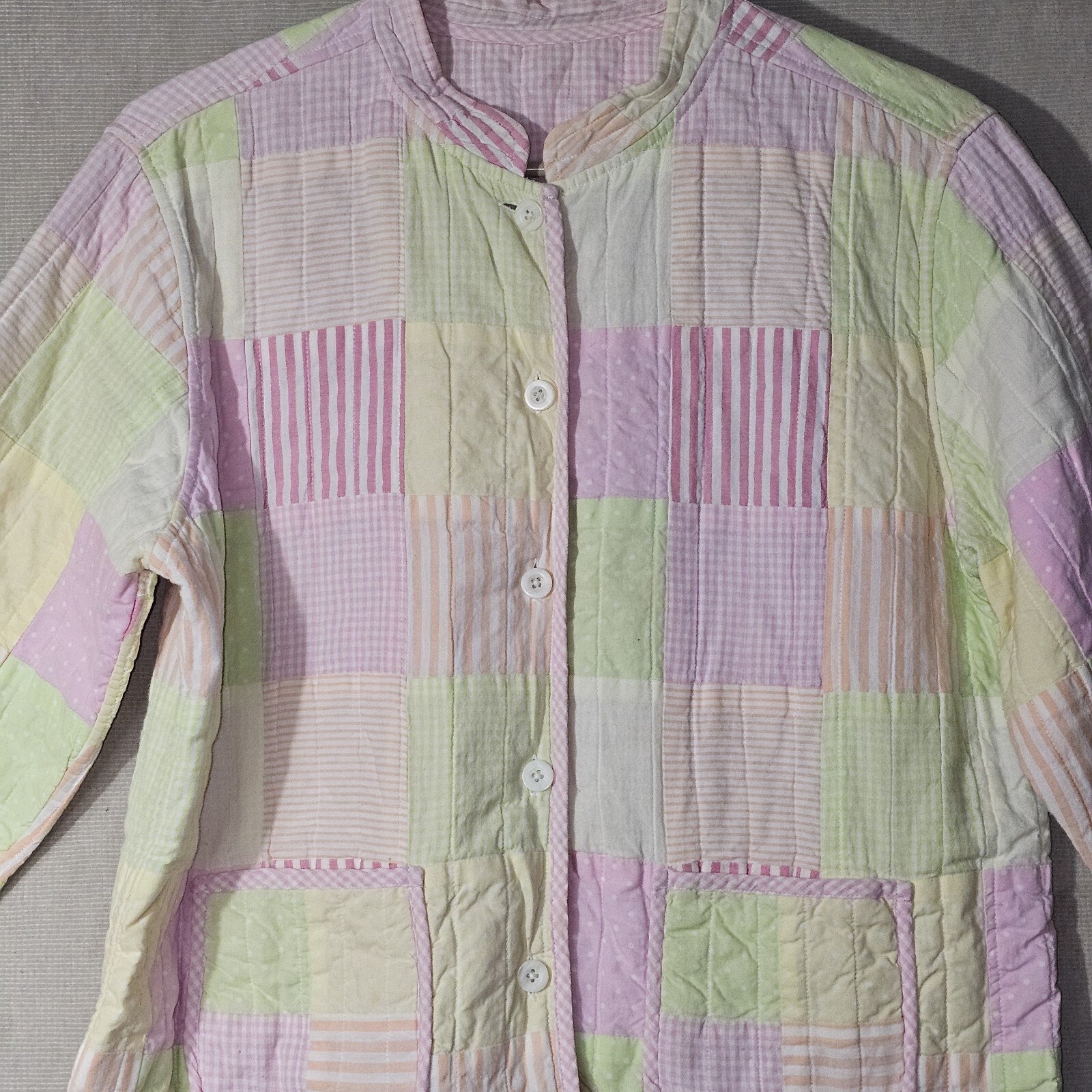 Handmade Quilted Patchwork Feeding Jacket Women's… - image 4