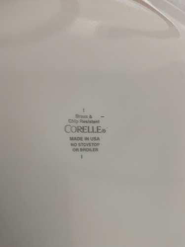 4 Corelle "Urban Red" Essteller EUC 10 1/4" USA Spanfest Weiß mit Rot - Bild 3 von 4