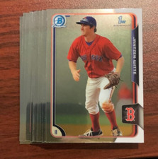 2015 Bowman BCP57 Jantzen Witte 12 count All Chrome lot Boston Red Sox