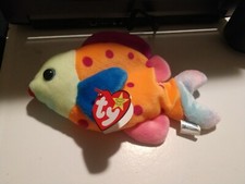 TY Beanie Baby Lips the Fish 1999 8 in Plush