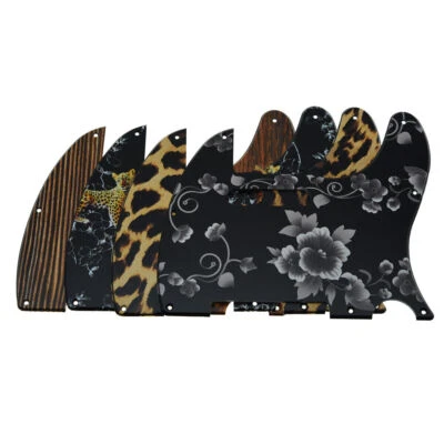 KAISH 8 Hole Guitar Plastic Pickguard Scratch Plate for Tele Guitar Various Colors