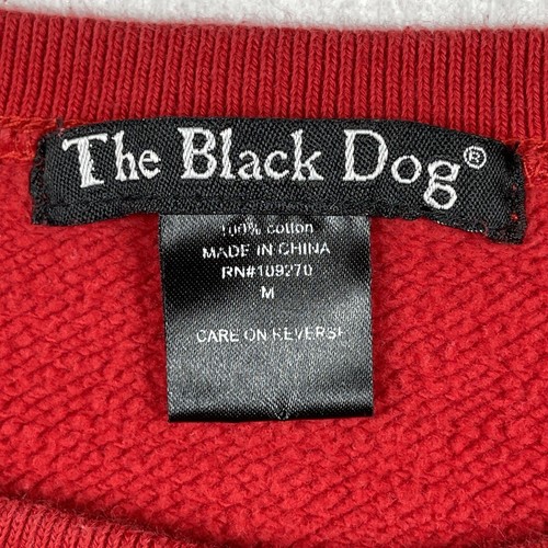 The Black Dog Sweatshirt Youth Medium Red Kids Pullover Pockets Preppy Casual - Picture 4 of 14