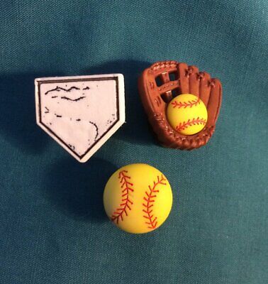 softball croc charms