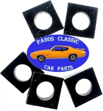 Square Beveled Malleable Washer Shim 3/4"I.D.  1.5" O.D. Steel Plain 5pc Set 399