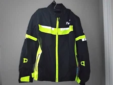HWK Motorcycle Mesh Jacket CE Armored Black/Green Size M