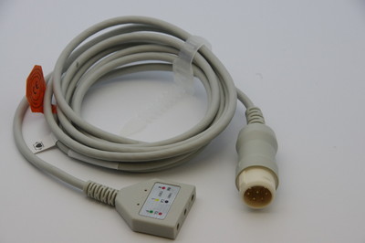 Cavo Tronco ECG 8 Pin A 3 Cavi Per Philips H/P Viridia Merlin - Ricambio Generico D-13029 - Foto 4