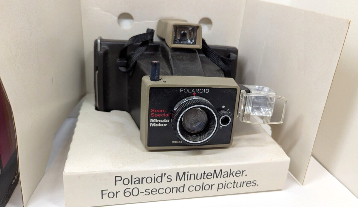Polaroid Minute Maker Land Camera W/ Box (Untested, As Is) Sears Special