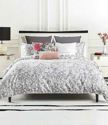 3-Pc Kate Spade Inky Floral King Comforter Set Shabby Chic ...