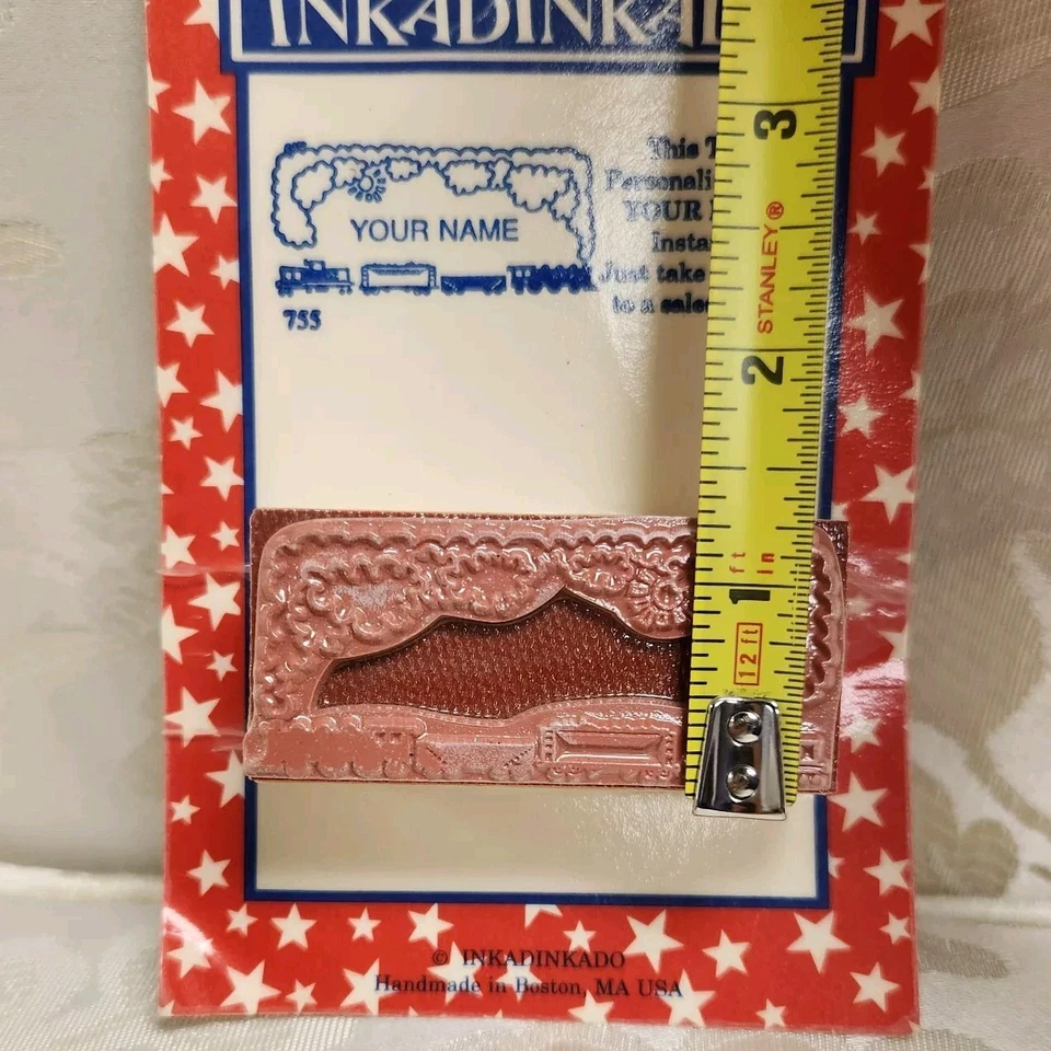Inkadinkado Train Rubber Stamp new old stock Sealed - Image 2 of 4
