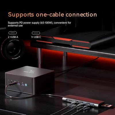 Minisforum UM880 Pro Mini PC AMD Ryzen 7 8845HS Barebone Support