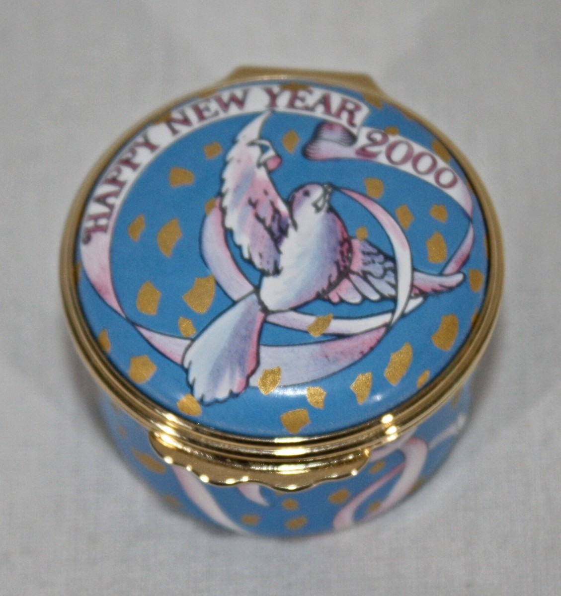 Halcyon Days Enamels Tiffany &Co ビニーベア缶 TIFFANY DESIGN HALCYON DAYS BILSTON & BATTERSEA HAPPY NEW YEAR