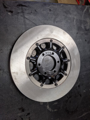 Honda 4 CB750 K front disc Rotors, Cast Iron Brake Disc on carrier | eBay