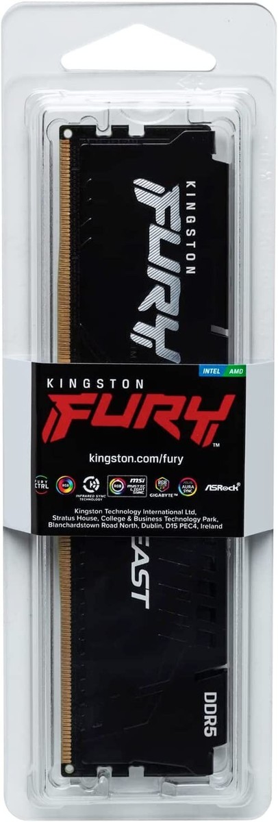 Kingston 32GB Fury Beast DDR5 5600MHz 288pin DIMM Memory Module