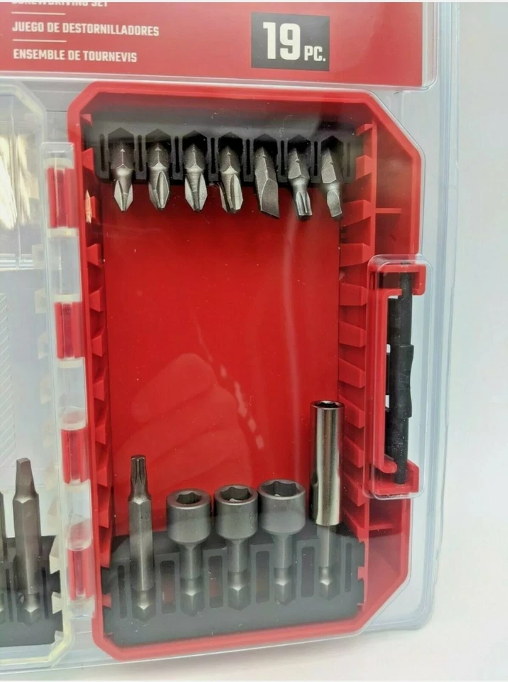 CRAFTSMAN 19pc SCREWDRIVER BIT SET WITH PLASTIC HARD CASE - FREE SHIPPING - Image 3 of 4
