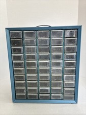 VTG Akro Mils 50 Metal Drawer Storage Cabinet Organizer Crafts Parts CLEAN 