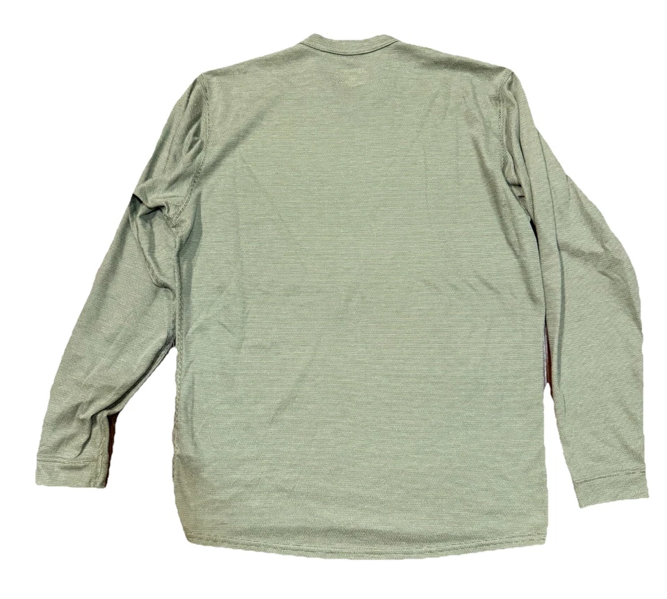 复古 Patagonia Capilene 衬衫橄榄绿色小号长袖打底美国 — 第 2/4 张图片