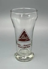 Blatz Beer Sham Glass / Vtg Tavern Advertising / Man Cave Barware Decor Gift