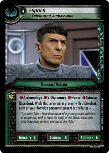 Spock, Celebrated Ambassador - Archive Portrait - Star Trek CCG 2E - Zdjęcie 1 z 6