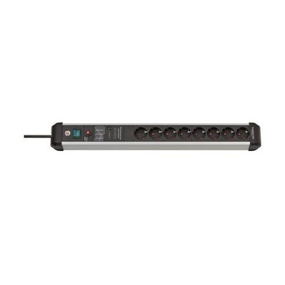 Brennenstuhl Steckdosenleiste Premium-Protect-Line 16 A 230 V schwarz/silber