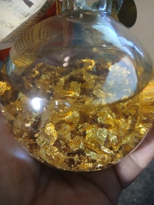 Alaska Gold Rush 24 Karat Gold Leaf Oil Lamp 4.6''x5''
