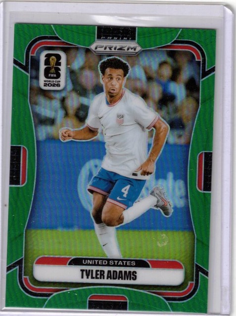 2026 PANINI PRIZM WORLD CUP TYLER ADAMS GREEN PRIZM #2/5 USA
