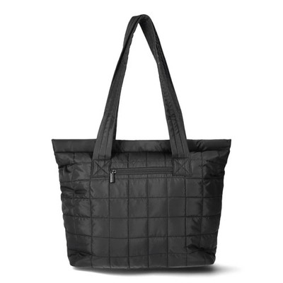 Reebok Women's, Camryn Quilted Tote Handbag, Black, Brand New with Tag