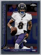 2025 Topps Chrome Football - Lamar Jackson - #24 - Baltimore Ravens