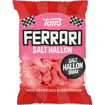 Toms Ferrari Sour Raspberry 120g Danish Nordic Sour Gummy Candy