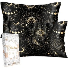 2 Pack Mulberry Silk Pillowcase for Hair and Skin - Standard Size 20 x 26 Inc...