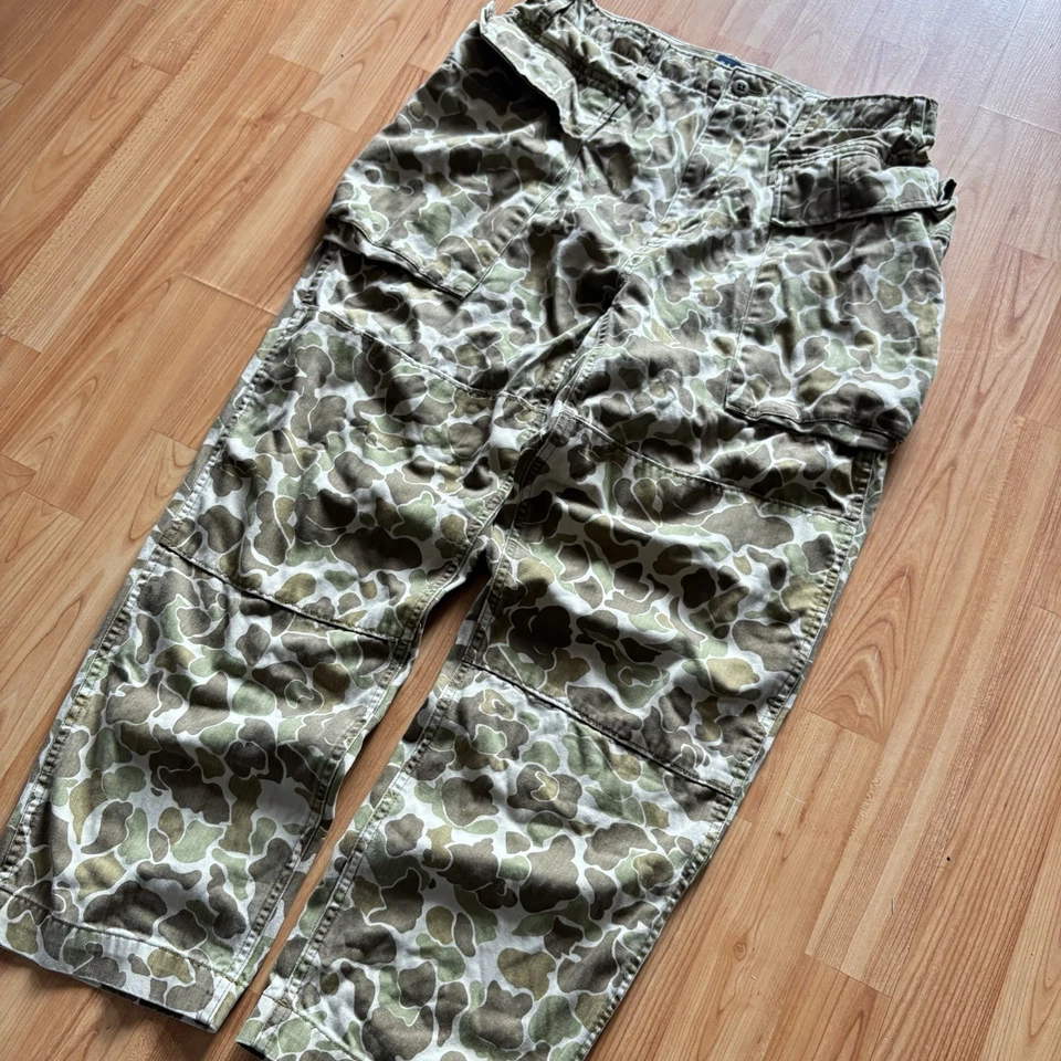 Pantalones De Colección Y2K Gap HBT Camuflaje Bolsillo Grande Verdadero Estilo Vintage Doble Rodilla Talla 32X29 Foto 2 de 4