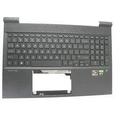 M54738-001-B HP PALMREST TOP COVER MCS W/KB BL US VICTUS 16-E1085CL - "GRADE B"