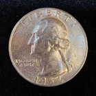 1964 Washington Quarter 90% Silver $0.25 FV Circulated Pre-1965 US Coin - 21-19